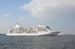 Photo: The photo of the Seven Seas Voyager and Nautica taken from a distance