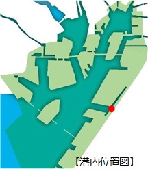 横須賀ふ頭の港内位置図
