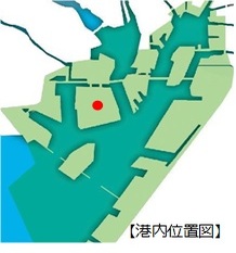 飛島ふ頭の港内位置図