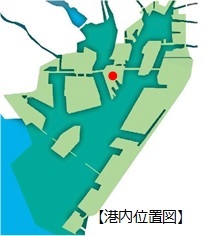 金城ふ頭の港内位置図
