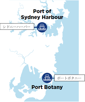 地図：ポートボタニーの場所
