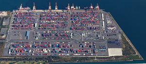 Phot:Bard's-eye view of the Nabeta Pier Container Terminal